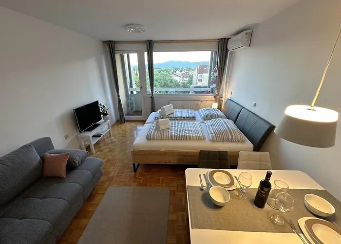 Modern Cute With Balcony, Center * Ljubljana